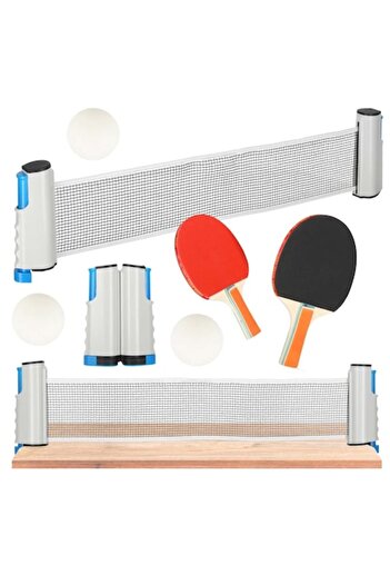 CIUPIGo CIUPIGo® Ping Pong Table Tennis Set – 2 Paddles, 3 Balls, Adjustable Net Maximum 170 cm, Portable,