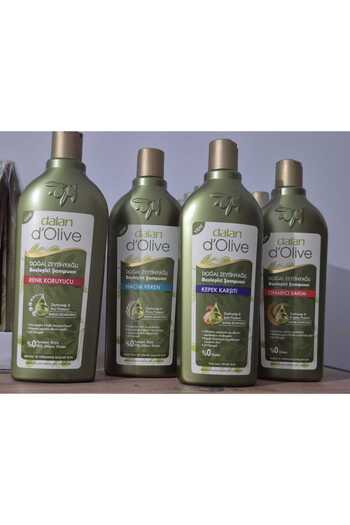 Dalan D'Olive Repairing Care, Color Protector, Anti-Dandruff, Volumizing Shampoo Set (400 ml)