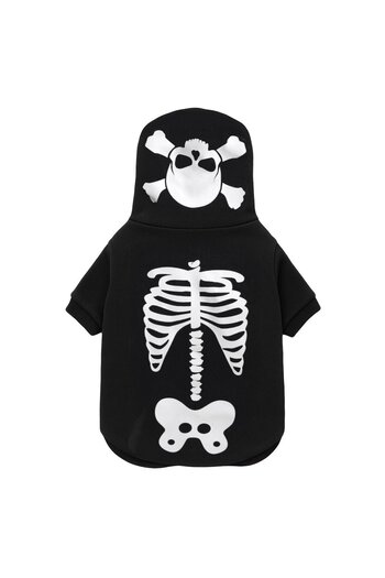 OEM Hanorac Negru Schelet de Halloween pentru Animale de Companie