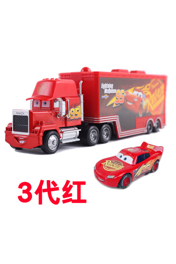 Choice5 95-3 Disney Pixar Cars Trucks With Car Storm Jackson Truck Lightning McQueen Racing Toy 1/55 Ratio D