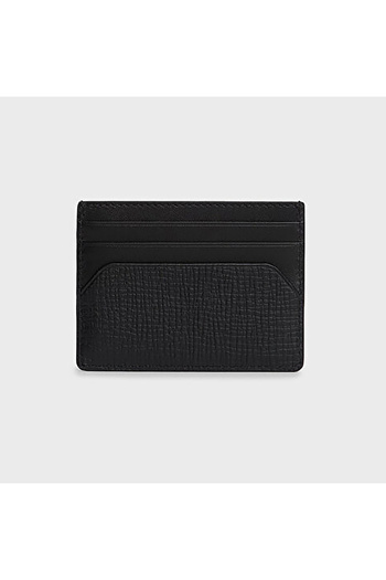 Tommy Hilfiger Kožený držák na karty s logem pro muže CARD HOLDER AM0AM13707 BDS