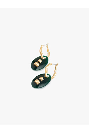 Koton Dangle Geometric Hoop Earrings
