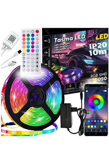 Other 10m RGB LED Strip with Neon Color Weave and Bluetooth App, Strong Strip