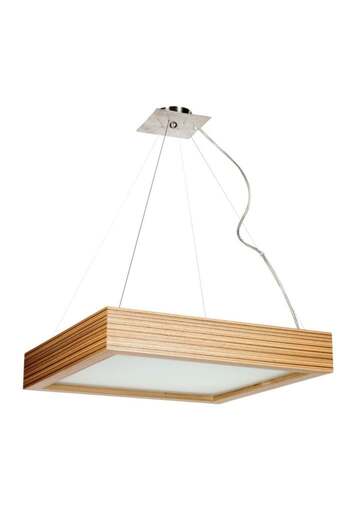 Kobi GEO 45 Zebrano pendant chandelier GEO 45 Zebrano, 4xE27, glass and exotic wood finish