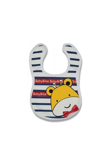Bibs Bavetica impermeabila bebelusi Girafa cu fundita