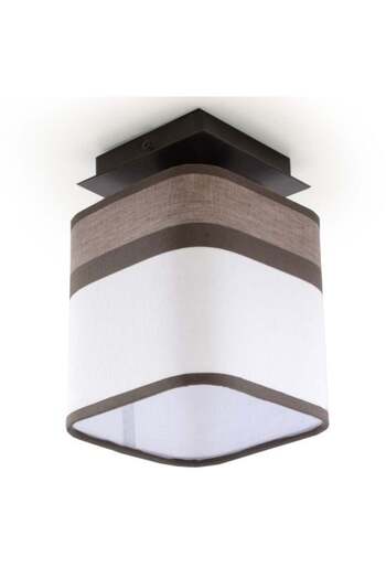 Kobi LATTE 1 ceiling lamp - metal and fabric, 1×E27, compact design