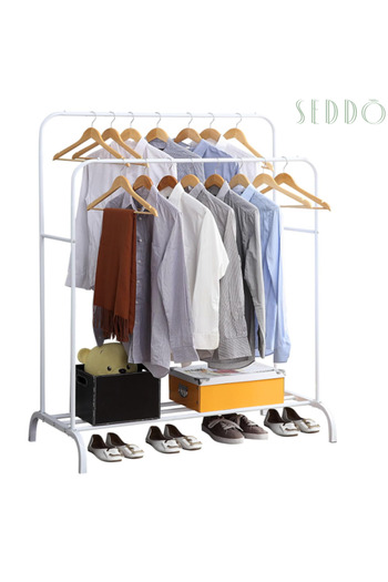 Other Metal coat rack for hall closet, large solid shelving.