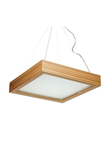 Kobi GEO 45 Zebrano pendant chandelier GEO 45 Zebrano, 4xE27, glass and exotic wood finish