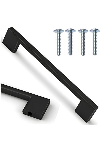 Other 128mm matte black kitchen cabinet handle for cupboards and drawers.