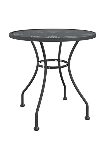 vidaxl 3 Piece Garden Dining Set Expanded Metal Mesh Anthracite