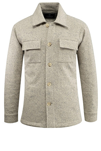 Çizgi Triko Men's Seasonal Fabric Cardigan with Dotted Zigzag Pattern Classic Fit - 5232g