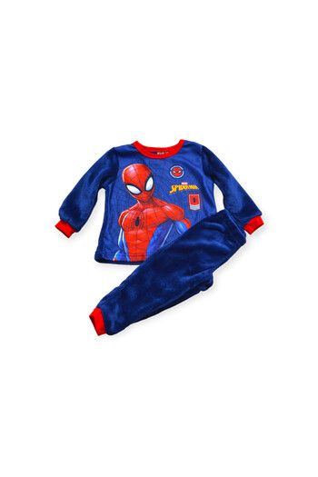 SPIDERMAN Children's long-sleeved pajamas, fleece, blue,