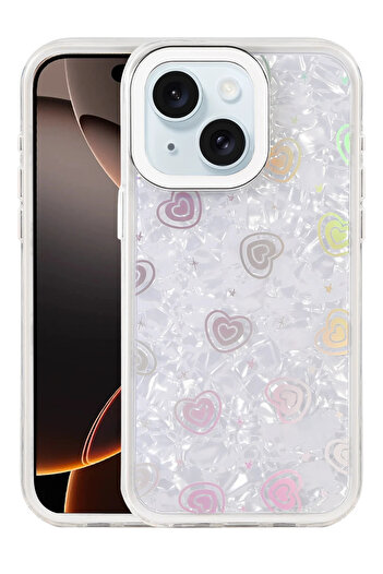 NewFace Hn-Shop Apple iPhone 14 Lumi Patterned Cover - White