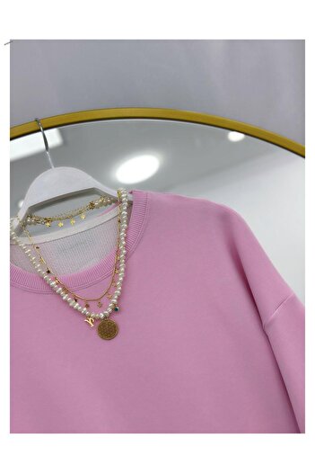 YEDİLALE Bow Detail Zero Neck Combed Cotton Tunic