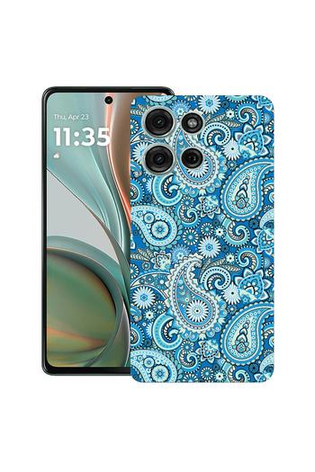 bestcase TPU Mat Ultra Slim Case For Motorola Moto G Power (2025), Blue Non-figurative, 2060073 B 1438