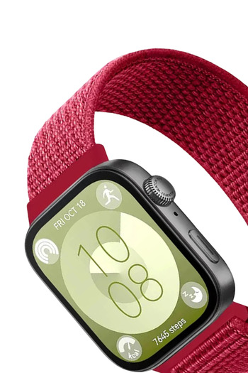 NewFace Hn-Shop Huawei Fit 4 Mesh Hook and Loop Strap - Red