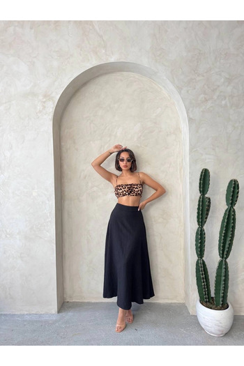 agishop Long Slip Skirt S255043