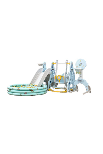 Nichiduta Garden 4-in-1 Astronaut Blue playpen with convertible swing and removable bar, drum
