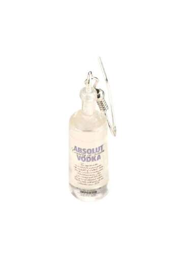 SYGGY - Earrings Vodka, vodka bottle model, transparent