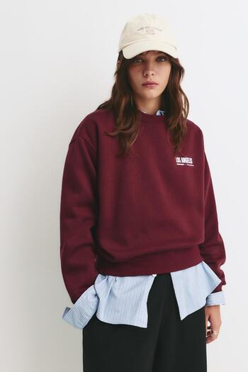 Pull & Bear Los Angeles graphic sweatshirt