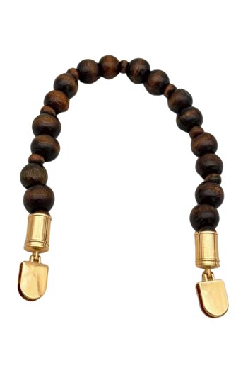 angel çanta aksesuar 42 cm Wooden Beaded Bag Handle with Handle