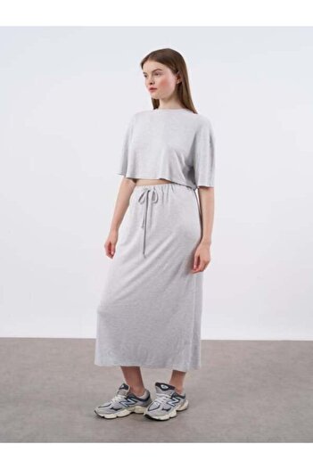Eternity Global T-Shirt Skirt Set Gray