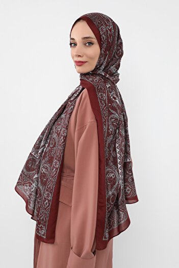 Aisha's Design Patterned Voile Shawl, Sal-107