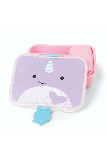 Skip Hop Zoo Lunch Kit - Narwhal - Leakproof Bento-Style Lunch Box
