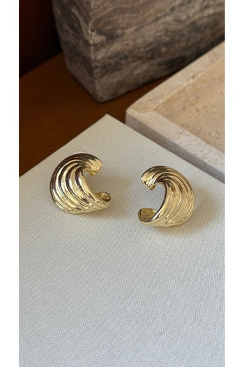 Muse Sister Vintage Striped Spiral Earrings