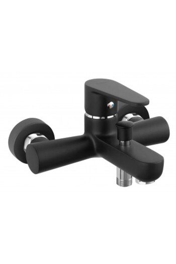 FERRO 2 in 1 Package Algeo Basin and Bathtub/Shower Faucets, Matte Black
