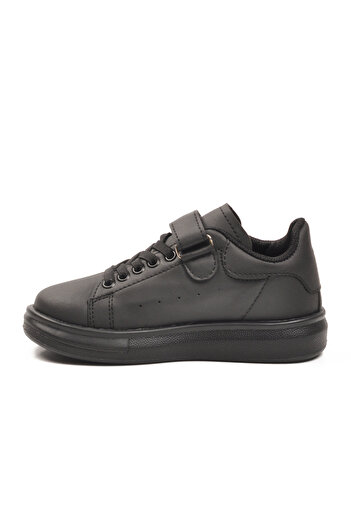 Aspor Black Velcro Unisex Children's Sports Shoes