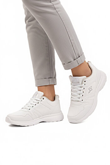 Aspor White Unisex Sports Shoes