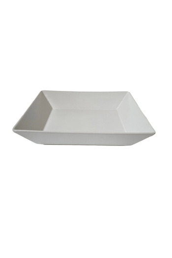 Cesiro Square deep plate, 21×4.5 cm, Matte White