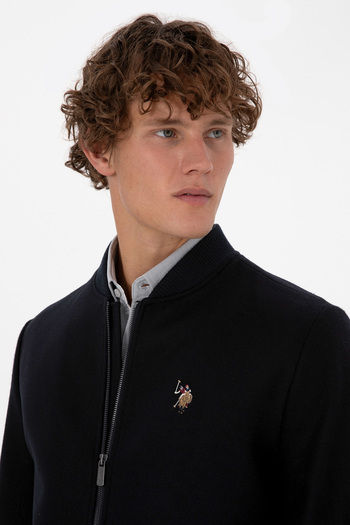 U.S. Polo Assn. Men's Navy Blue Cashmere Coat 50310261-Vr033