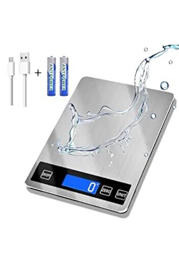 Generic 33lb Food Scale, Digital Kitchen Scale Batteries and USB Charging,1g/0.05oz Precise Graduation, Wate