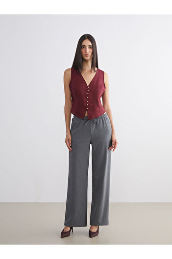 LC Waikiki Leave Your Style with Us |   Elastic Waist Wide Leg Women's Pants
