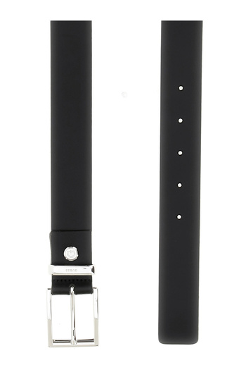Guess Access Men's Black Adjustable Leather Belt Bm7839P5430-Bla