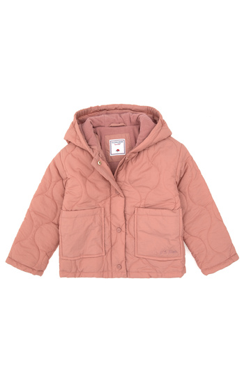 U.S. Polo Assn. Girl's Orchid Quilted Fleece Hooded Coat 50313055-Vr221