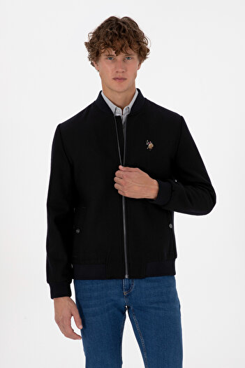 U.S. Polo Assn. Men's Navy Blue Cashmere Coat 50310261-Vr033