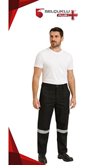 Selçuklu Plus 16/12 Gabardine Summer Worker's Pants Single Reflector Workwear Trousers
