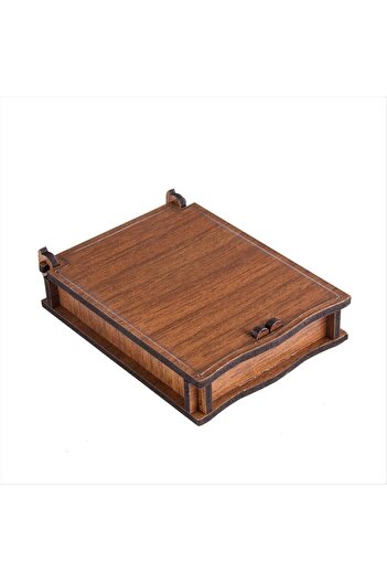 ZERO LAND Hn-Shop Wooden Thin Necklace Box-Light Brown