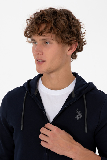 U.S. Polo Assn. Men's Navy Blue Knitted Cardigan 50313748-Vr033