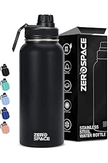 Generic ZeroSpace Stainless Steel Water Bottle 1L, 32oz Double Wall Vacuum Insulated Water Bottle, Hot & Col