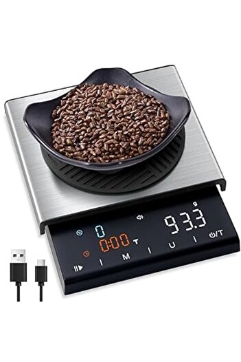 Generic Angju Coffee Scale with Timer,3kg/0.1g High Precision Espresso Scale,with Automatic Timing and Coffe