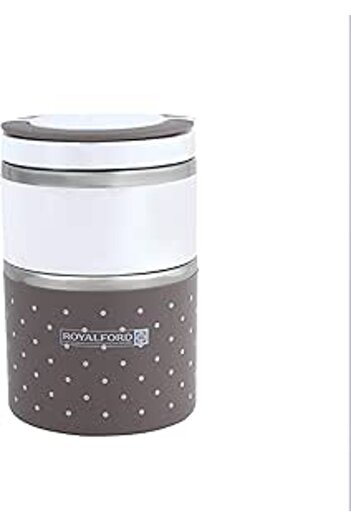 Generic Royalford Double Layer Lunch Box, Assorted Colors, RF6145