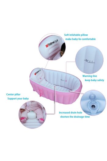 MACON Baby Inflatable Bathtub Children No-Slippery Swimming Pool (for 0-3 Years)