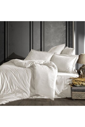 Şaheser Luxury satin jacquard bed linen, Saheser, Austin Cream