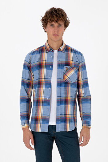 U.S. Polo Assn. Men's Saks Long Sleeve Shirt 50308481-Vr032