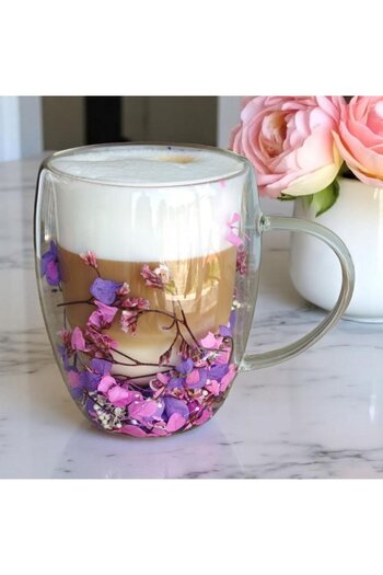 ECARLA Thermo mug, made of borosilicate glass, 300 ml, double walls, eCarla, SZK166