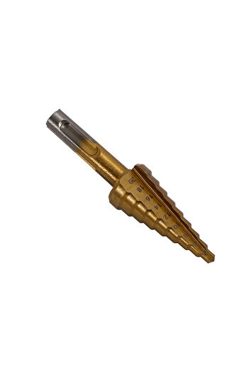 Lawazim SDS Step Drill Bit 4-20mm - Multi-Size Cone Drill with Engraved Markings for Metal & Wood